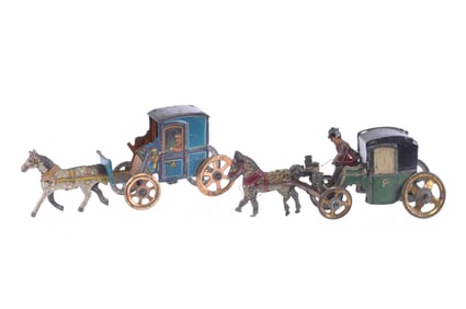 Set of Penny Toy Horse and Cab Penny Toys