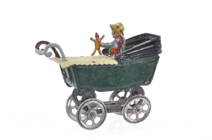 Green J Meier Baby Carriage Penny Toy