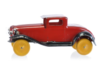 Wyandotte Red and Black Steel Coupe with Headlights