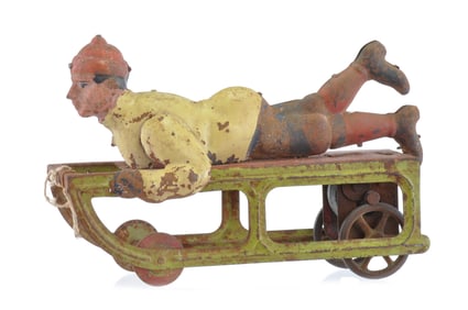 Dayton Friction Coaster or Sled Toy in Steel