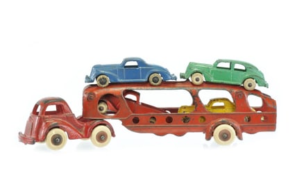 Hubley 1939 Car Transport in Cast Iron