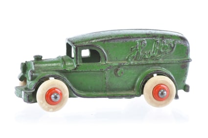 Hubley Panel Van with Script Cast Iron