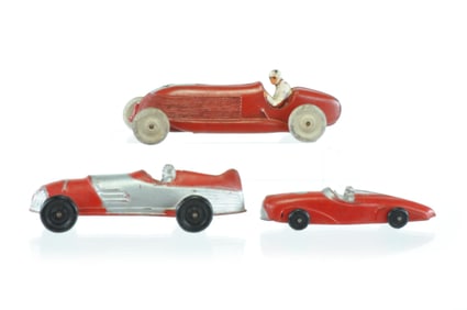 Auburn Rubber Race Car Lot of 3
