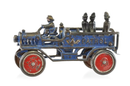 Hubley Transitional Patrol Wagon Cast Iron