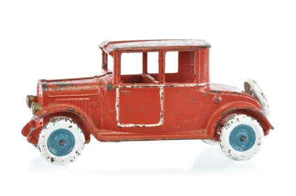 Large Red Hubley Cast Iron Coupe Ca 1926