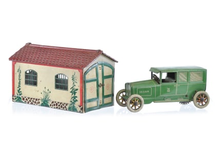 Lehmann 765 Windup Sedan and 771 Tin Garage