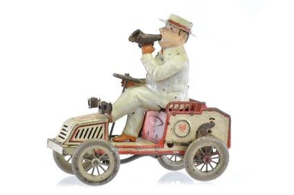 Lehmann No. 490 “Lehmann's Tut-Tut" Tin Lithographed & Hand-Painted Windup