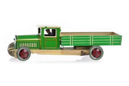 Wells-Brimtoy Tip Truck No. 61 Tin