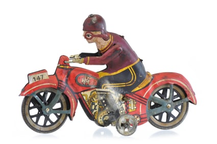 Paya Motorcycle 147 Tin Windup Toy