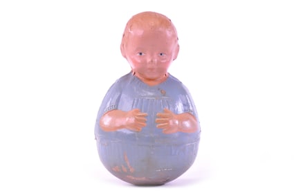 Unusual Boy in Blue Schoenhut Rolly Dolly