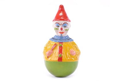 Medium Clown Rolly Dolly by Schoenhut