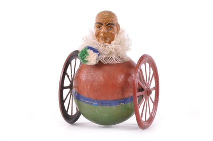 French Rolling Rolly Polly Man on Wheels