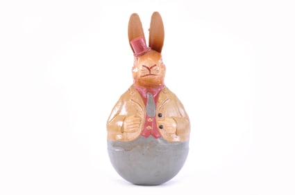 Serious Rabbit in Dapper Gangland Style Rolly Polly