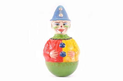 Large Schoenhut Rolly Dolly with Blue Hat