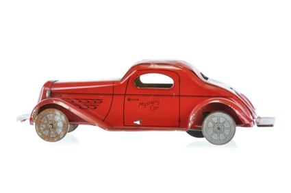 Wyandotte Mystery Car in Tin Litho Red