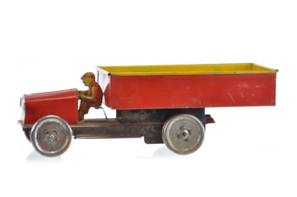 Large American Penny Toy Truck, likely Mohawk Tin Toys