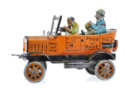 Amos 'N' Andy Tin Windup Car by Marx