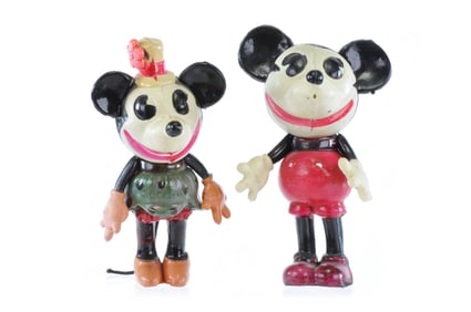 Celluloid Mickey Mouse and Minnie Mouse, Japan