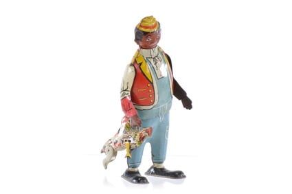 Marx Chicken Snatcher Tin Windup with Dog