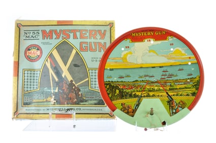 McDowell Mfg. "MAC" Number 55 Mystery Gun Game in Tin