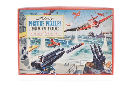 Liberty Puzzles with Patriotic WW2 Fighters versus Japanese and Nazi Fighters