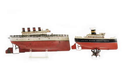 Arnold Tin Windup Ocean Liner Lot of 2