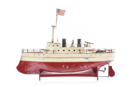Early Carette River Gunboat Tin Windup