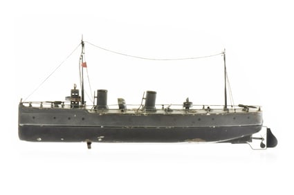 Bing Torpedo Boat Windup German Tin