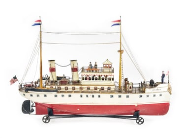 Spectacular Marklin "ST. PAUL" 1904 Passenger Boat, Tin Ship by Maerklin