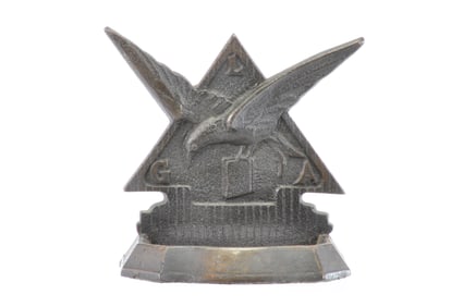 Cast Iron GLA/LGA Flying Eagle Bookend Coin Card Tip Tray