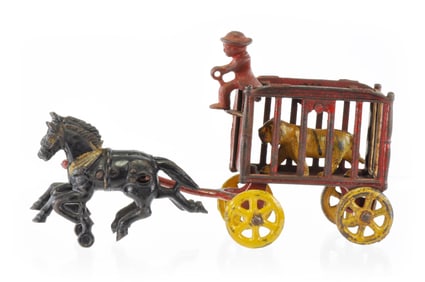 Small Hubley Circus Cage with Tiger