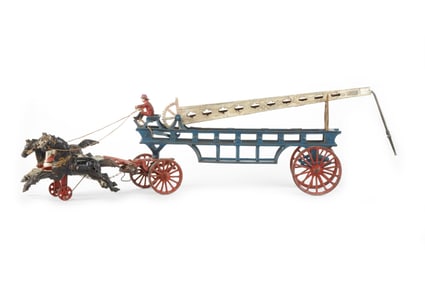 Dent Cast Iron Fire Tower with Three Horses