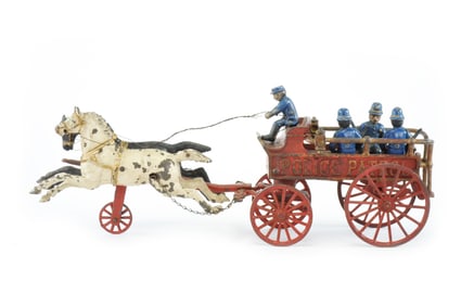 Police Patrol Cast Iron by Kenton with Large Horses