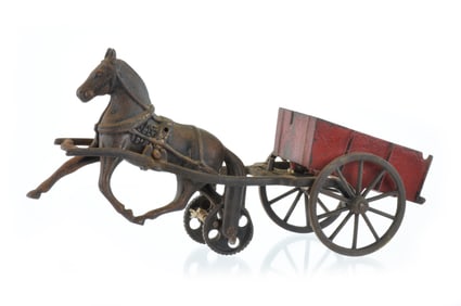Carpenter Dump Truck with Removable Horse Cast Iron