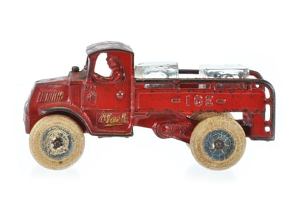Arcade Cast Iron Red Mack Ice Truck