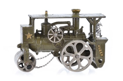 Hubley Olive Huber Cast Iron Steam Roller