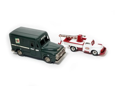 U.S. Mail Truck and Tow Truck in Tin by SSS Japan
