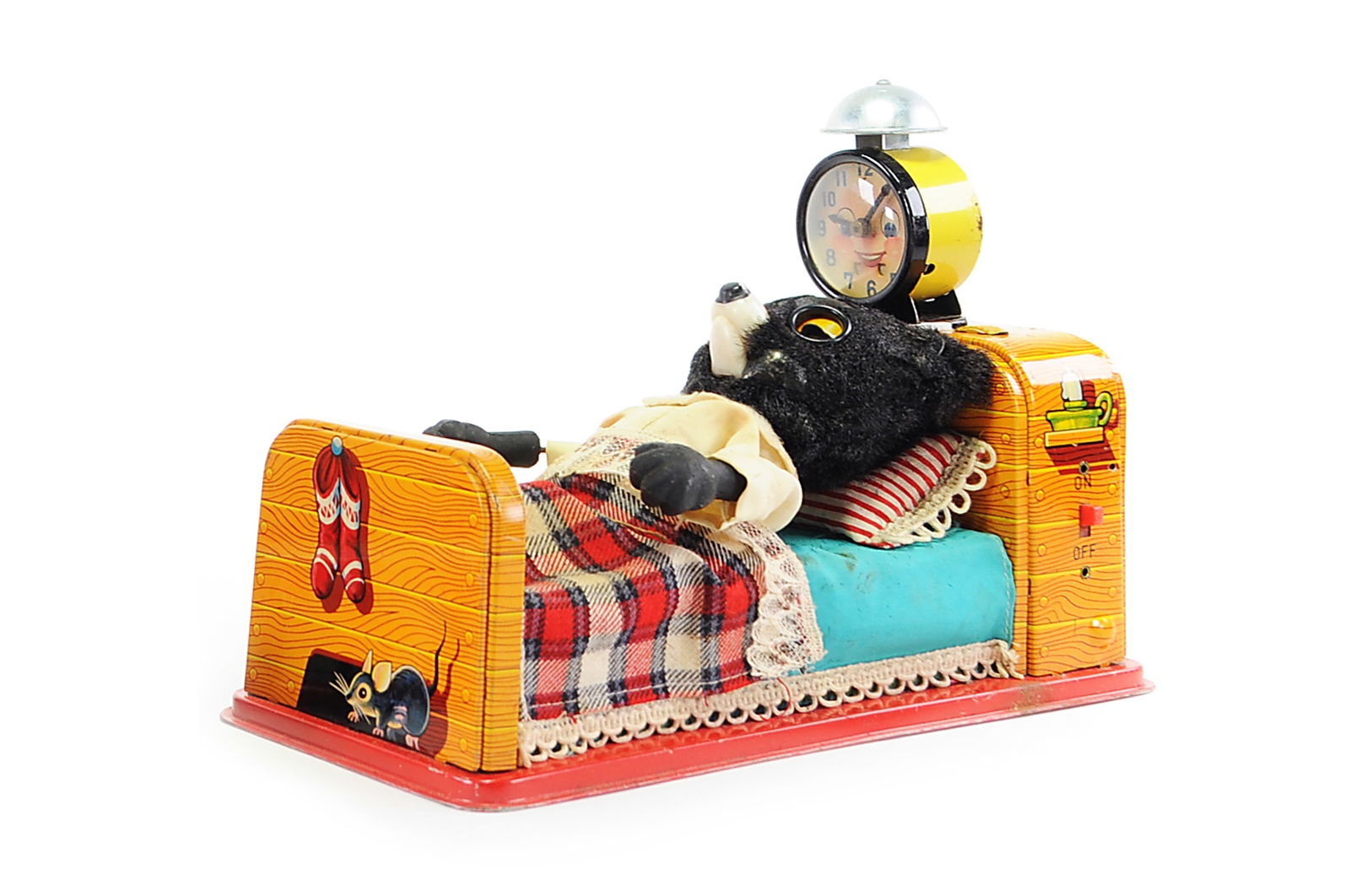 822. Sleeping Baby Bear Toy. Japan, Linemar, 1950s. 822. Sleeping Baby Bear Toy. Japan, Linemar, 1950s.