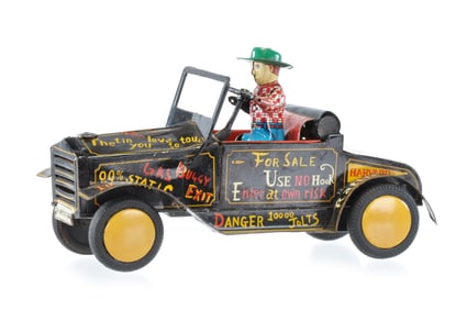 Imaginative Linemar Tin Lizzy Convertible with Driver, Japan