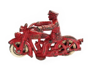 Cast Iron Harley Davidson Motorcycle with Iron Wheels