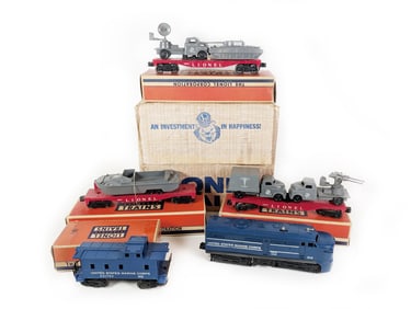 Lionel 1591 U.S. Marine Land and Sea Military Set 6809 6807 6803 6017-50 In Set Box