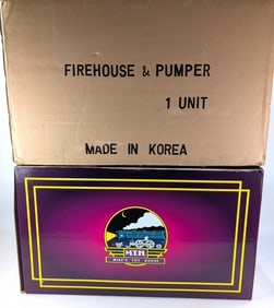 MTH 10-1003 Standard Gauge Kingsbury Fire House and Pumper MIB