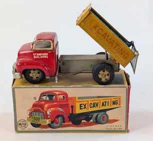 1950's Linemar GMC Stamford Builders Excavating Dump Truck w/Box