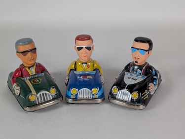 Marx Set of 3 Tin Litho Secret Agent Cars USA International & Agent 012