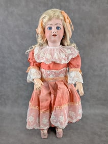 24" Simon & Halbig S 12 H 1009 Bisque Head Doll Germany