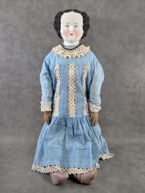 30" Flat Top China Head Doll Circa 1860's