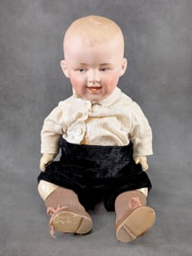 11 1/2 " Gebruder Heubach 7604 Laughing Character Antique German Baby Doll