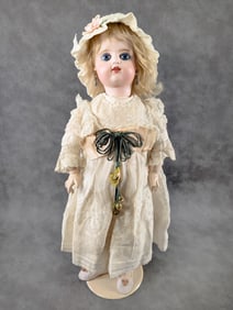 1800's French FG Francois Gaultier Closed Mouth 19" Tall Doll Stunning