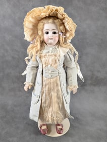 Antique Belton Type Closed Mouth Doll 14" Tall Stunning Face French Looking