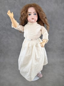 19" Early German Kestner Bisque Head Doll Marked S
